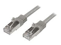 StarTech.com 3m CAT6 Ethernet Cable, 10 Gigabit Shielded Snagless RJ45 100W PoE Patch Cord, CAT 6 10GbE SFTP Network Cable w/Strain Relief, Grey, Fluke Tested/Wiring is UL Certified/TIA - Category 6 - 26AWG (N6SPAT3MGR) - Koblingskabel - RJ-45 (hann) til RJ-45 (hann) - 3 m - SFTP - CAT 6 - formstøpt, uten hindringer - grå N6SPAT3MGR