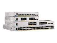Cisco Catalyst 1000-8T-2G-L - Switch - Styrt - 8 x 10/100/1000 + 2 x kombo Gigabit SFP (opplink) - rackmonterbar - gjenfabrikert C1000-8T-2G-L-RF