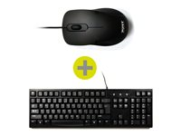 PORT Connect - Tastatur- og mussett - USB - AZERTY - Fransk 900900