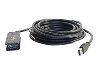 C2G 5m USB 3.0 USB-A Male to USB-A Female Active Extension Cable - USB-forlengelseskabel - USB-type A (hann) til USB-type A (hunn) - USB 3.0 - 30 V - 5 m - aktiv - svart 89943