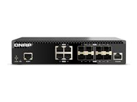 QNAP QSW-M3212R-8S4T - Switch - Styrt - 4 x 100/1000/2.5G/5G/10GBase-T + 8 x 10Gb Ethernet SFP+ - rackmonterbar QSW-M3212R-8S4T