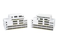 Cisco Business 250 Series CBS250-24FP-4G - Switch - L3 - smart - 24 x 10/100/1000 (PoE+) + 4 x Gigabit SFP - rackmonterbar - PoE+ (370 W) - gjenfabrikert CBS250-24FP4GUK-RF