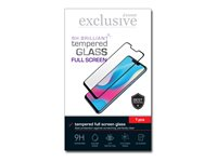 Insmat Brilliant - Skjermbeskyttelse for mobiltelefon - 2.5D - glass - rammefarge svart - for Samsung Galaxy A32 861-1260