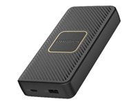 OtterBox - Trådløs nødlader - 15000 mAh - 18 watt - 3 A - Apple Fast Charge, Huawei Fast Charge, PE 2.0+, PD 2.0, PD 3.0, AFC, SFCP, PE 1.1+ - 2 utgangskontakter (USB, 24 pin USB-C) - svart 78-80640