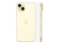 Apple iPhone 15 Plus - 5G smartphone - dobbelt-SIM / Internminne 256 GB - OLED-display - 6.7" - 2796 x 1290 pixels - 2x bakkameraer 48 MP, 12 MP - front camera 12 MP - gul MU1D3QN/A