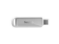 SanDisk Phone Drive - USB-flashstasjon - 256 GB - USB-C 3.2 Gen 1 - arktisk hvitt SDIXS0N-256G-GN6NE
