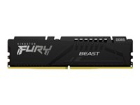 Kingston FURY Beast - DDR5 - sett - 64 GB: 2 x 32 GB - DIMM 288-pin - 6000 MHz / PC5-48000 - CL40 - 1.35 V - ikke-bufret - on-die ECC - svart KF560C40BBK2-64