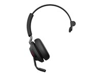 Jabra Evolve2 65 MS Mono - Hodesett - on-ear - konvertibel - Bluetooth - trådløs - USB-A - lydisolerende - svart - Certified for Microsoft Teams 26599-899-999