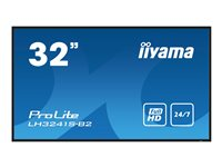 iiyama ProLite LH3241S-B2 - 31.5" Diagonalklasse LED-bakgrunnsbelyst LCD-skjerm - intelligent skilting - med innebygd SoC-mediespiller - 1080p 1920 x 1080 - svart LH3241S-B2