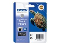 Epson T1579 - 25.9 ml - lysesvart - original - blister - blekkpatron - for Stylus Photo R3000 C13T15794010