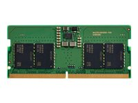 HP - DDR5 - modul - 8 GB - SO DIMM 262-pin - 5600 MHz / PC5-44800 - 1.1 V - for EliteBook 840 G10, 865 G10; ZBook Firefly 14 G11, 16 G11; ZBook Fury 16 G11 83P90AA