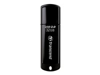Transcend JetFlash 350 - USB-flashstasjon - 32 GB - USB 2.0 - svart TS32GJF350