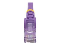 StarTech.com 2m CAT6 Ethernet Cable, 10 Gigabit Snagless RJ45 650MHz 100W PoE Patch Cord, CAT 6 10GbE UTP Network Cable w/Strain Relief, Purple, Fluke Tested/Wiring is UL Certified/TIA - Category 6 - 24AWG (N6PATC2MPL) - Koblingskabel - RJ-45 (hann) til RJ-45 (hann) - 2 m - UTP - CAT 6 - uten hindringer - purpur N6PATC2MPL