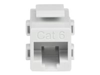 StarTech.com White Cat 6 RJ45 Keystone Jack Network Coupler F/F - RJ45 Coupler - Cat6 Coupler - F/F Cat6 Keystone Jack White Modular (C6KEYCOUPLWH) - Nettverkkopler - RJ-45 (hunn) til RJ-45 (hunn) - CAT 6 - hvit C6KEYCOUPLWH