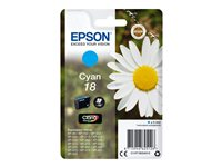 Epson 18 - 3.3 ml - cyan - original - blekkpatron - for Expression Home XP-212, 215, 225, 312, 315, 322, 325, 412, 415, 422, 425 C13T18024012