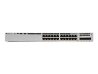 Cisco Catalyst 9200 - Network Essentials - switch - L3 - Styrt - 8 x 100/1000/2.5G/5G/10GBase-T + 16 x 10/100/1000 (PoE+) - rackmonterbar - PoE+ (370 W) C9200-24PXG-E