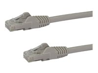 StarTech.com 7.5m CAT6 Ethernet Cable, 10 Gigabit Snagless RJ45 650MHz 100W PoE Patch Cord, CAT 6 10GbE UTP Network Cable w/Strain Relief, Grey, Fluke Tested/Wiring is UL Certified/TIA - Category 6 - 24AWG (N6PATC750CMGR) - Koblingskabel - RJ-45 (hann) til RJ-45 (hann) - 7.5 m - UTP - CAT 6 - uten hindringer - grå N6PATC750CMGR