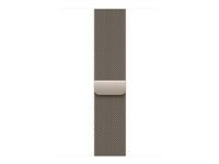 Apple - Sløyfe for smart armbåndsur - 46mm - S/M-størrelse - naturlig - for Watch Hermès Series 9, SE 3, Series 10, Series 11, Series 8, Series 9, Ultra 2, Ultra 3 MGJ24ZM/A