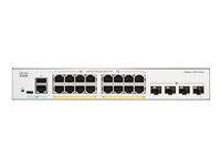 Cisco Catalyst 1300-16P-4X - Switch - L3 - Styrt - 16 x 10/100/1000 (PoE+) + 4 x 10Gb Ethernet SFP+ - rackmonterbar - PoE+ (120 W) C1300-16P-4X