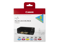 Canon PGI-29 CMY/PC/PM/R Multipack - Gul, cyan, magenta, rød, fotocyan, fotomagenta - original - blekkbeholder - for PIXMA PRO-1 4873B005