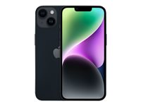 Apple iPhone 14 Plus - 5G smartphone - dobbelt-SIM / Internminne 512 GB - OLED-display - 6.7" - 2778 x 1284 piksler - 2x bakkameraer 12 MP, 12 MP - front camera 12 MP - midnatt MQ593QN/A