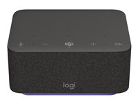 Logitech Logi Dock for Teams - Dokkingstasjon - USB-C - HDMI, DP - Bluetooth - for Room Solution Large 986-000020