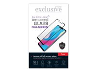 Insmat Exclusive Brilliant Full Screen - Skjermbeskyttelse for mobiltelefon - glass - svart ramme - for OnePlus Nord N100 861-1231