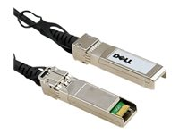 Dell 10GbE Copper Twinax Direct Attach Cable - Direktekoblingskabel - SFP+ (hann) til SFP+ (hann) - 3 m - toakset - for Networking N1148; PowerSwitch S4112, S5212, S5232, S5296; Networking S4048, X1026, X1052 470-AAVJ
