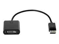 HP DisplayPort to DVI-D Adapter - DisplayPort-adapter - enkeltlenke - DisplayPort (hann) til DVI-D (hunn) - 19 cm - låst FH973AA