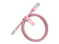 OtterBox Premium - Lightning-kabel - USB hann til Lightning hann - 1 m - sprudlende rosa 78-52528