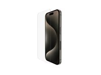 Belkin ScreenForce Pro - Skjermbeskyttelse for mobiltelefon - glass - for Apple iPhone 15 Pro SFA101EC