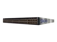 NVIDIA Spectrum SN2410 - Switch - L3 - Styrt - 48 x 10 Gigabit SFP28 + 8 x 100 Gigabit QSFP28 - bakside til front-luftflyt - rackmonterbar 920-9N112-00F7-0X0