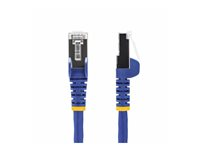 StarTech.com 1m Blue CAT8 Ethernet Cable, Snagless, S/FTP, 25G/40G - Koblingskabel - RJ-45 (hann) til RJ-45 (hann) - 1 m - 5.6 mm - S/FTP - 50 mikroner - CAT 5/5e/6/6a/8 - IEEE 802.3bt/IEEE 802.3ba - halogenfri, passiv, uten hindringer - blå NLBL-1M-CAT8-PATCH