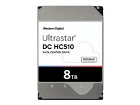 WD Ultrastar DC HC510 HUH721008ALE600 - Harddisk - 8 TB - intern - 3.5" - SATA 6Gb/s - 7200 rpm - buffer: 256 MB 0F27455