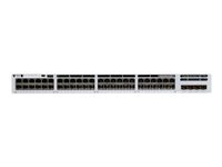 Cisco Catalyst 9300L Mini - Network Advantage - switch - L3 - Styrt - 48 x 10/100/1000 (UPOE) + 4 x 25 Gigabit SFP (opplink) - rackmonterbar - UPOE C9300LM-48U-4Y-A