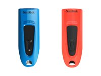 SanDisk Ultra - USB-flashstasjon - 32 GB - USB 3.0 (en pakke 2) SDCZ48-032G-G462