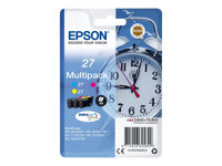 Epson 27 Multi-Pack - 3-pack - 10.8 ml - gul, cyan, magenta - original - blekkpatron - for WorkForce WF-3620, WF-3640, WF-7110, WF-7210, WF-7610, WF-7620, WF-7710, WF-7715, WF-7720 C13T27054012