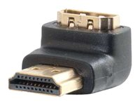 C2G 90° Down Adapter - HDMI-adapter - HDMI hann til HDMI hunn - svart - 90°-kontakt 80562