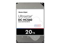WD Ultrastar DC HC560 - Harddisk - 20 TB - intern - 3.5" - SATA 6Gb/s - 7200 rpm - buffer: 512 MB 0F38785