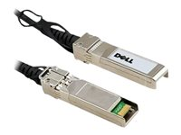 Dell 10GbE Direct Attach - Direktekoblingskabel - SFP+ (hann) til SFP+ (hann) - 50 cm - toakset - for Networking N1148; PowerSwitch S4112, S5232, S5296; Networking N3132, S4048, X1026, X1052 470-AAVK
