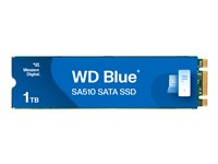 WD Blue SA510 WDS100T3B0B - SSD - 1 TB - intern - M.2 2280 - SATA 6Gb/s - blå WDS100T3B0B