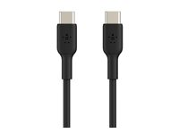 Belkin BoostCharge - USB-kabel - 24 pin USB-C (hann) til 24 pin USB-C (hann) - 1 m - svart CAB003BT1MBK