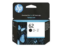 HP 62 - Svart - original - blekkpatron - for ENVY 55XX, 56XX, 76XX; Officejet 200, 250, 57XX, 8040 C2P04AE#UUS