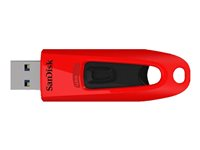 SanDisk Ultra - USB-flashstasjon - 64 GB - USB 3.0 - blå, rød (en pakke 2) SDCZ48-064G-G46BR2