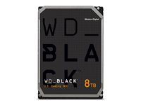 WD Black WD8002FZBX - Harddisk - 8 TB - gaming - intern - 3.5" - SATA 6Gb/s - 7200 rpm - buffer: 256 MB WD8002FZBX