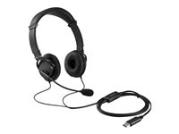 Kensington USB Hi-Fi Headphones - Hodetelefoner med mikrofon - on-ear - kablet - USB K33065WW