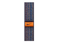 Apple Nike - Sløyfe for smart armbåndsur - 45 mm - 145 - 220 mm - game royal/orange MTL53ZM/A