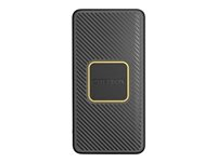 OtterBox - Trådløs nødlader - 10000 mAh - 3 A - QC 2.0, QC 3.0, Apple Fast Charge, Huawei Fast Charge, PD 2.0, PD 3.0, AFC, SFCP, PE 1.1+, PE 2.0+, USB BC 1.2 - 2 utgangskontakter (24 pin USB-C, USB) - på kabel: USB-C - svart 78-80639