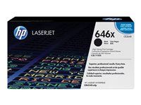HP 646X - Høy ytelse - svart - original - LaserJet - tonerpatron (CE264X) - for Color LaserJet Enterprise CM4540 MFP, CM4540f MFP, CM4540fskm MFP CE264X