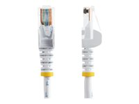 StarTech.com 5m White Cat5e / Cat 5 Snagless Ethernet Patch Cable 5 m - Nettverkskabel - RJ-45 (hann) til RJ-45 (hann) - 5 m - UTP - CAT 5e - uten hindringer, flertrådet - hvit 45PAT5MWH